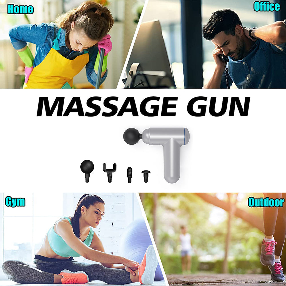 Compact Deep Tissue Massage Gun - Portable & Lightweight