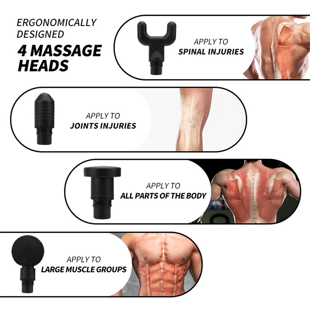 Compact Deep Tissue Massage Gun - Portable & Lightweight